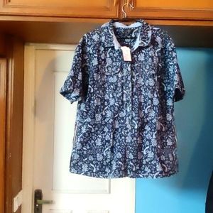 River brand new denim shirt with free belt